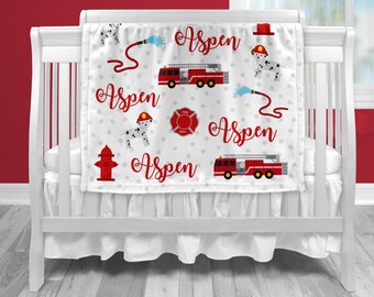 firefighter baby bedding