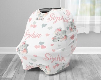 elephant themed car seat and stroller