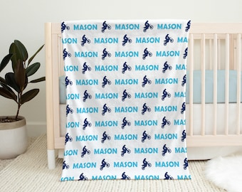 Motocross baby blanket, personalized dirt bike newborn blanket with name, motocross dirt bikes baby swaddle gift, boy girls (CHOOSE COLORS)