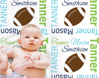 Football Baby Blanket for Boy: Choose Colors
