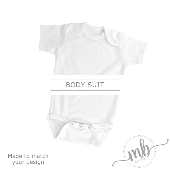 Matching personalized baby bodysuit, 03 or 36 month sizes available