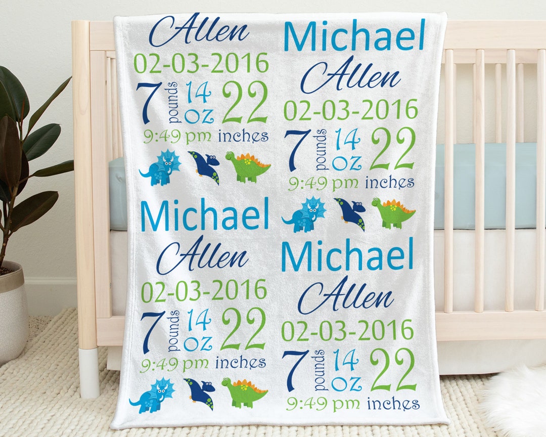 Personalized Baby Blanket With Name – Custom Boys Or Girls Gift, 3 Sizes, Ultra-Soft