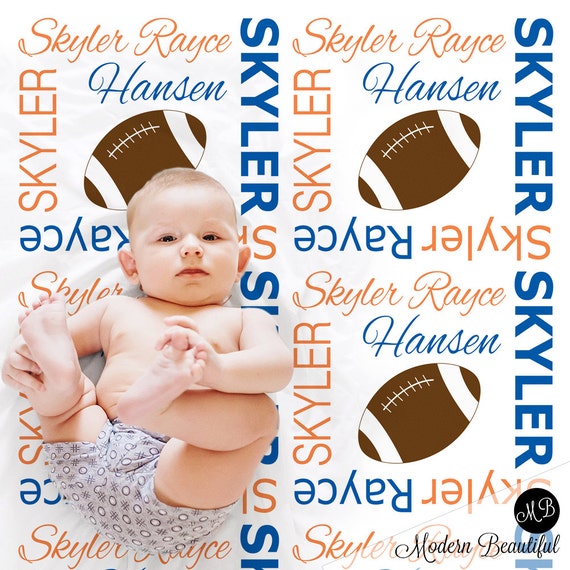 Football baby online blanket