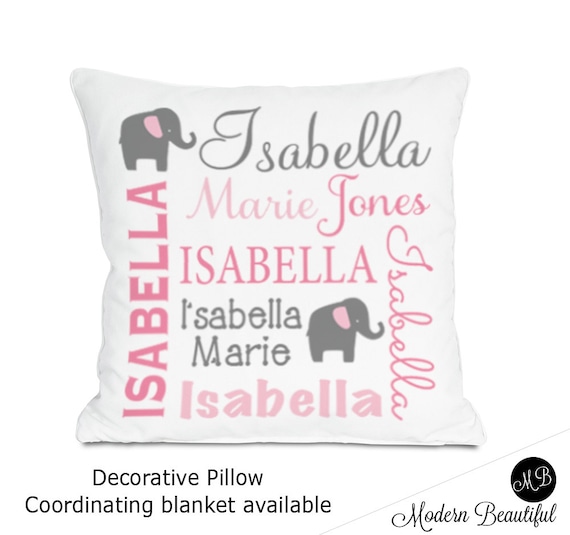 personalized baby pillow and blanket