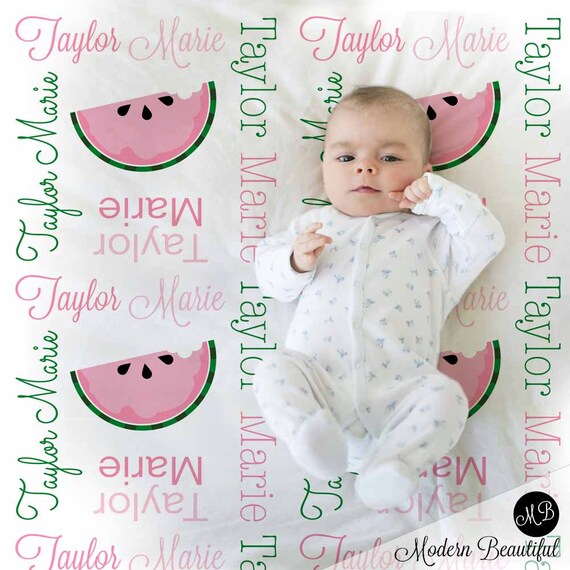 custom blanket baby name