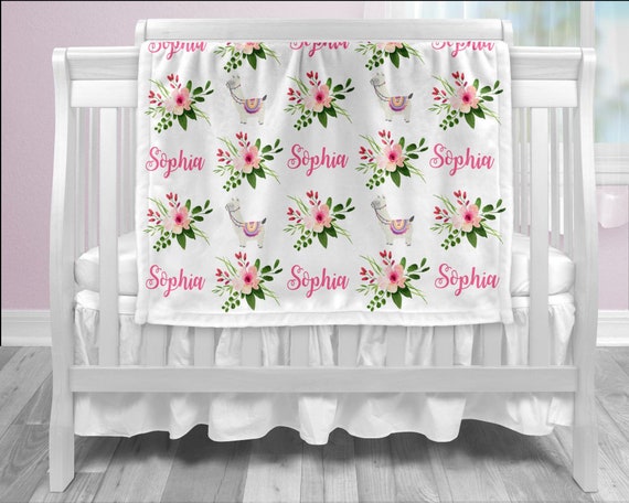 personalized llama blanket