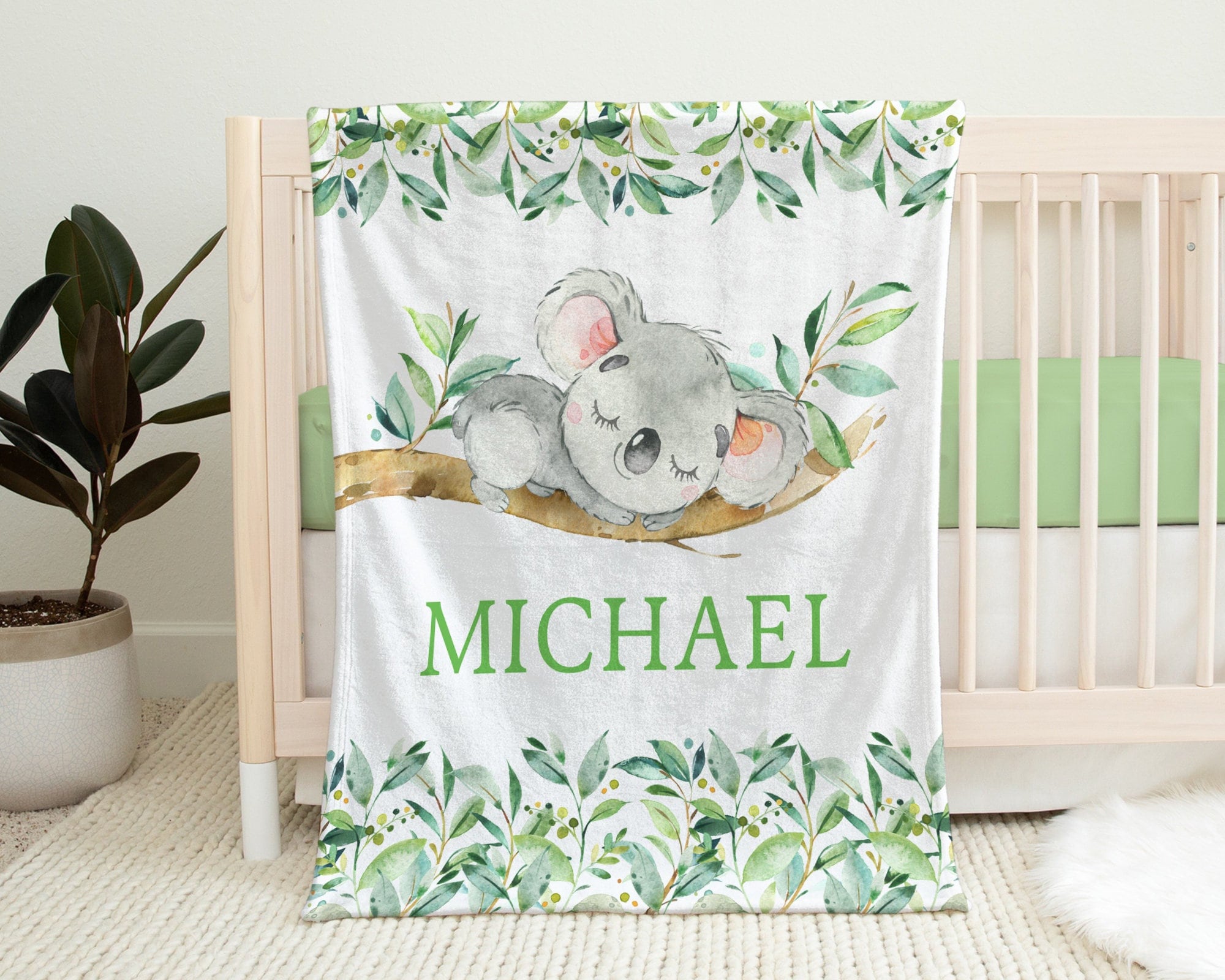Koala Baby Crib Sheets Flannel Koalababy Percale Fitted Baby Crib - Main Image
