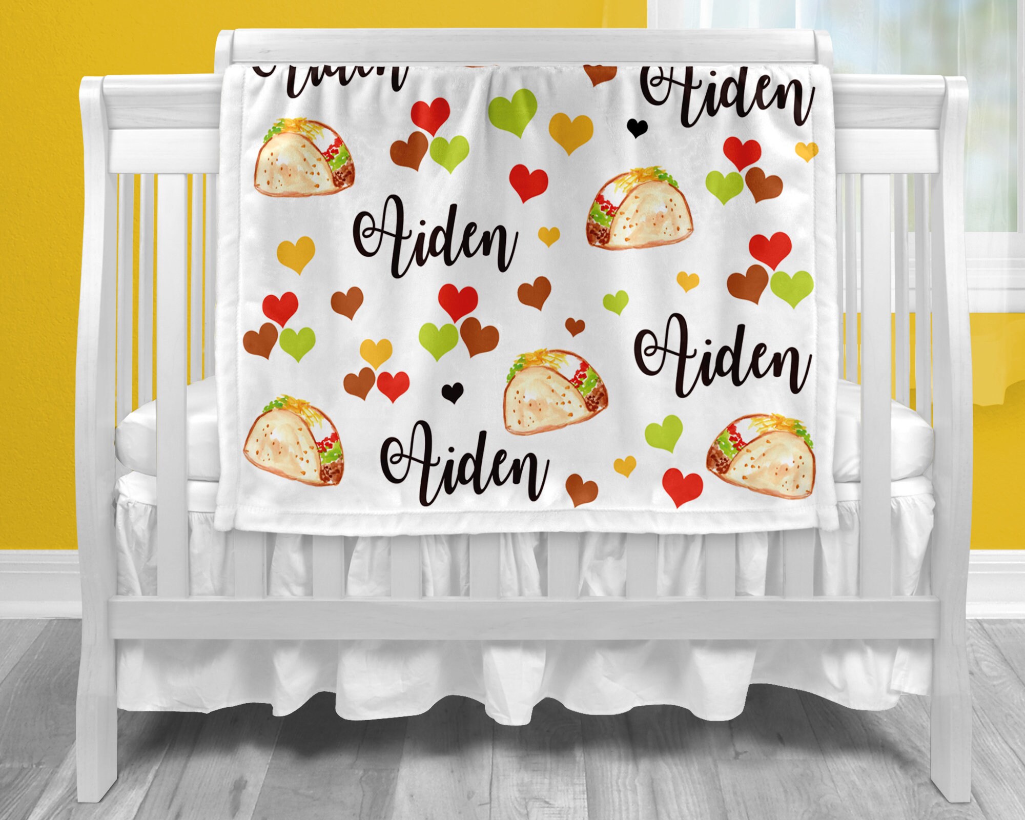 Taco boy or girl baby blanket funny taco baby blanket Etsy