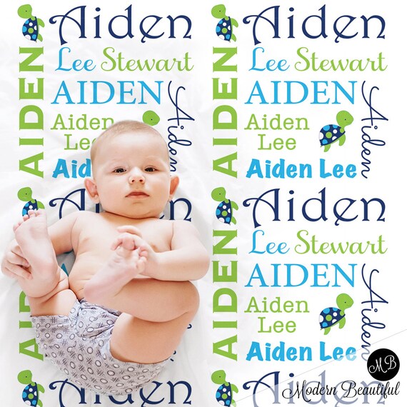 personalized baby blankets boy