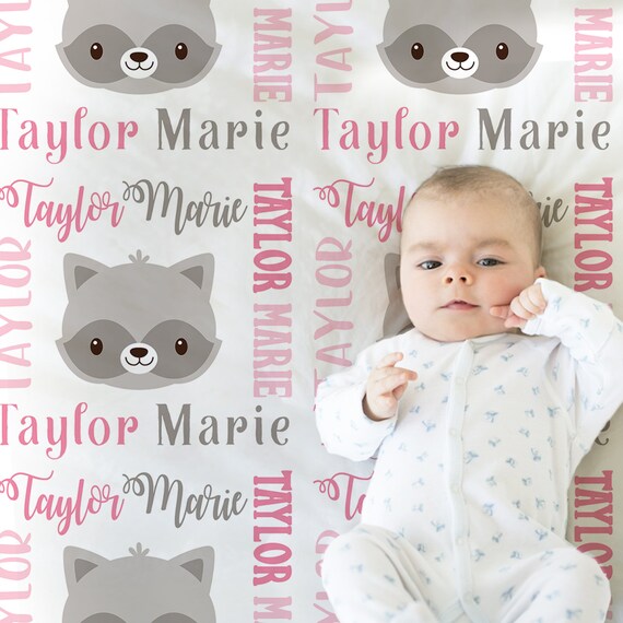 Raccoon baby blanket best sale