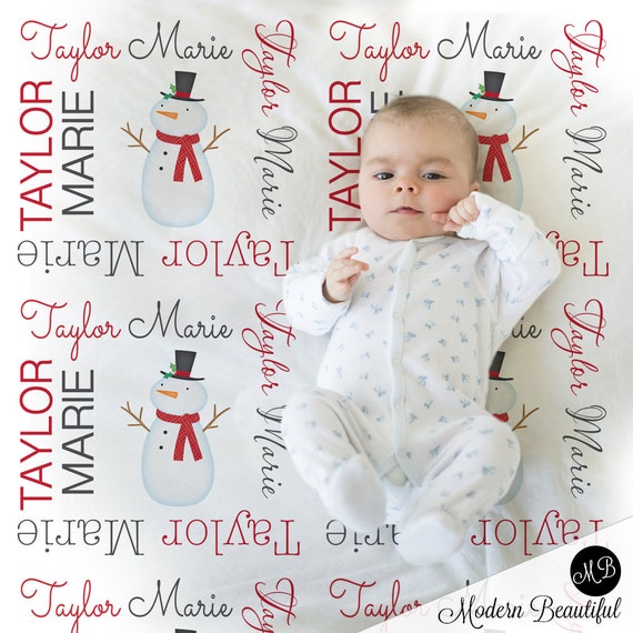 christmas baby blanket