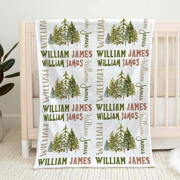 Pine Tree Blanket Etsy