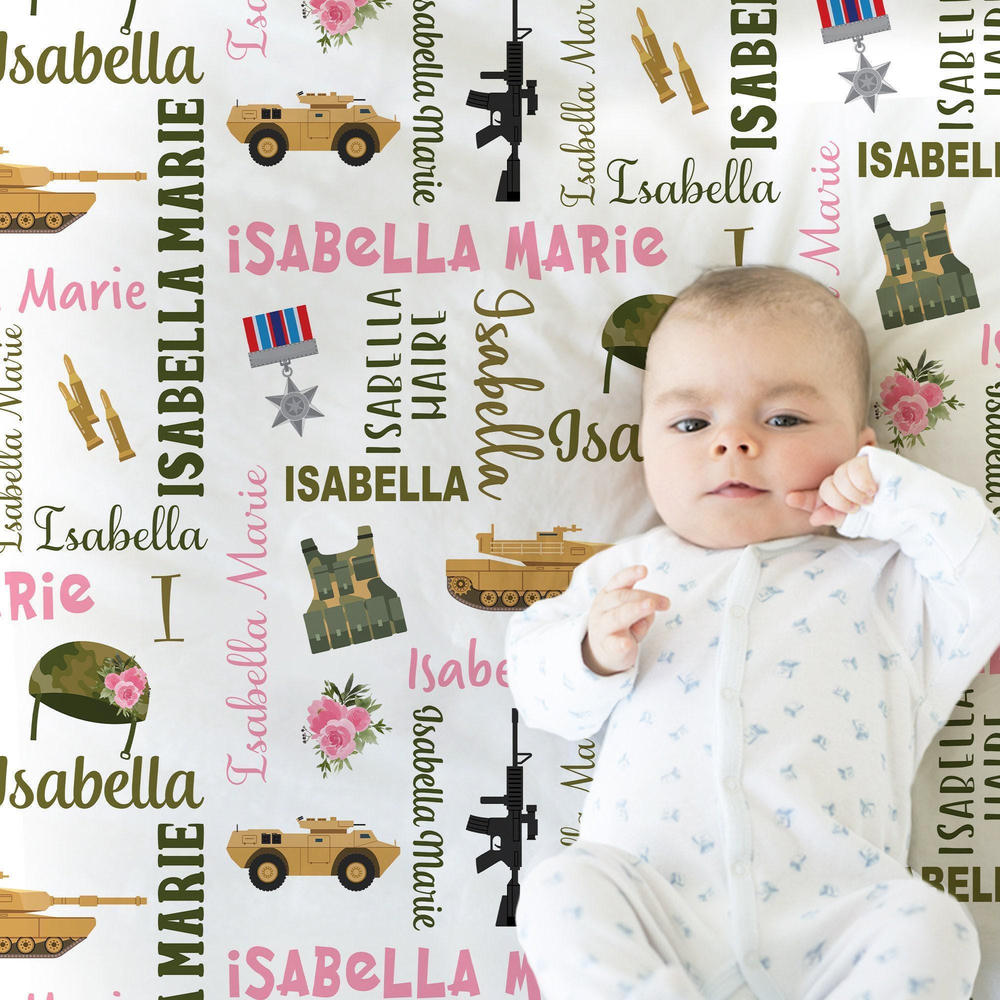 Army Baby Blanket - Etsy Army Baby Blanket  NWOT main image 0