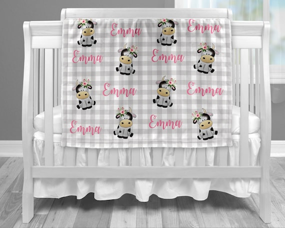 cow print baby blanket