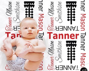 Personalized Drag Racing Baby Blanket: Race Car Swaddle, Newborn or Toddler Gift