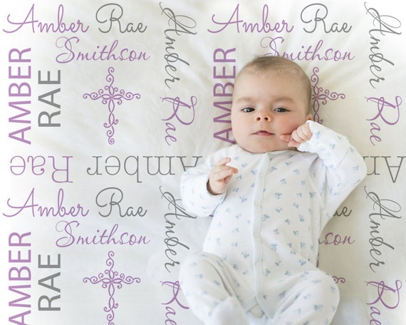 christening blankets personalized