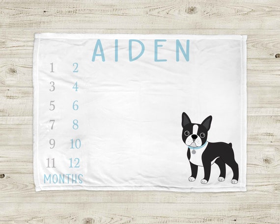 Boston terrier baby blanket clearance