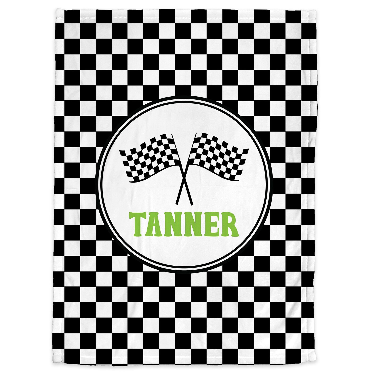 Race Flag Baby Blanket Checkered Flag Blanket Drag Racing Etsy