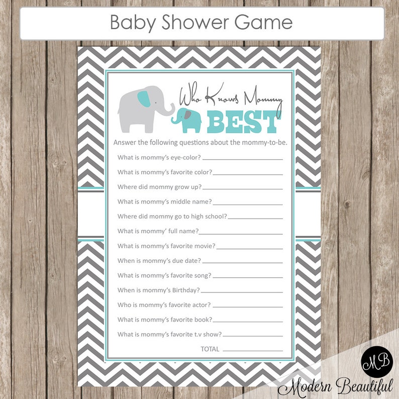 Baby Shower Game Who Knows Mommy Best Elephant Theme Who Know Etsy Baby Shower Game Who Knows Mommy Best Elephant Theme Who Know Etsy