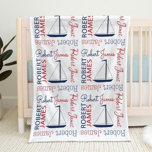 Sailboat Blanket Etsy