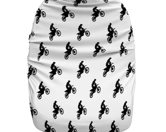 Dirt bike car seat canopy cover, boy motocross custom infant car seat cover, boy personalized baby name carseat cover, baby nursing cover