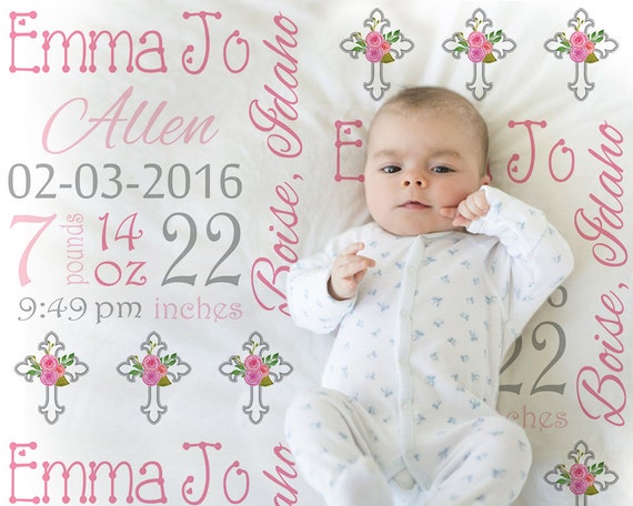christening blanket for baby girl