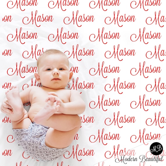 baby swaddle blankets with name