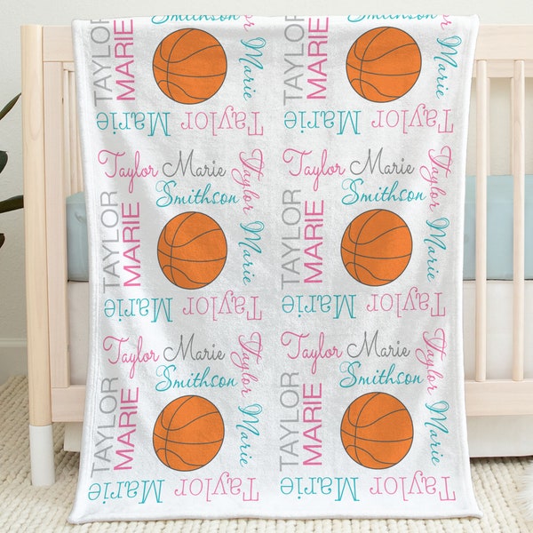 Basketball Blanket Etsy