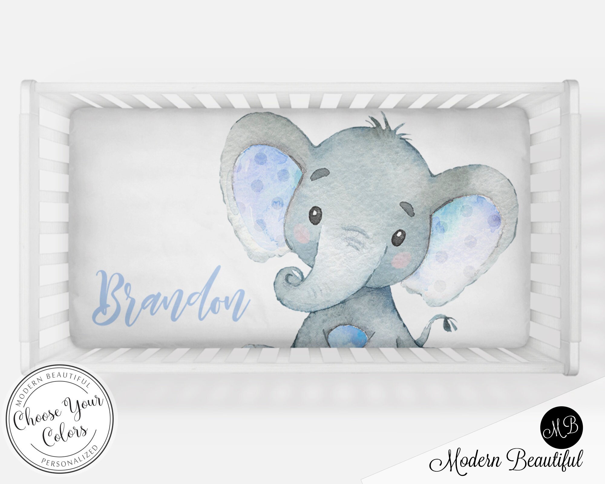 ELEFANT CRIB SHEET main image 0