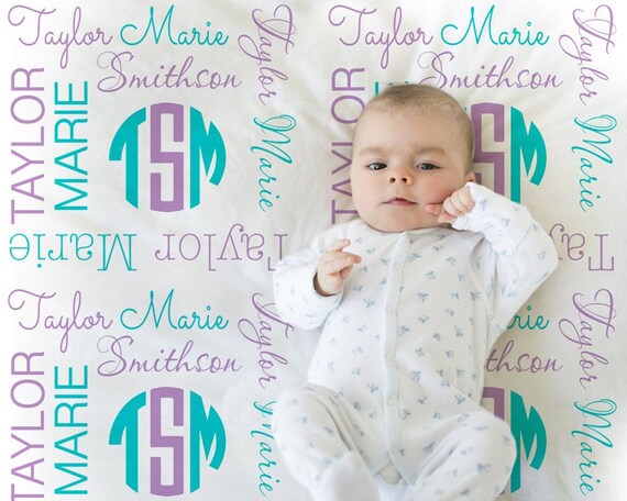 monogrammed baby gifts girl