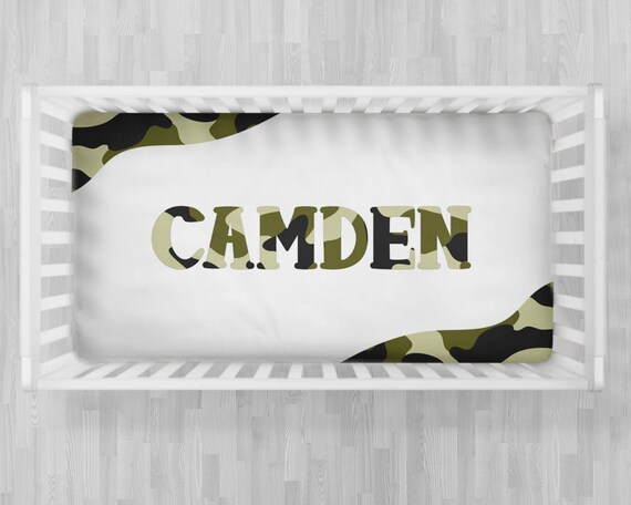 Camouflage Crib Sheet Camo Baby Crib Sheet Boy Or Girl Army