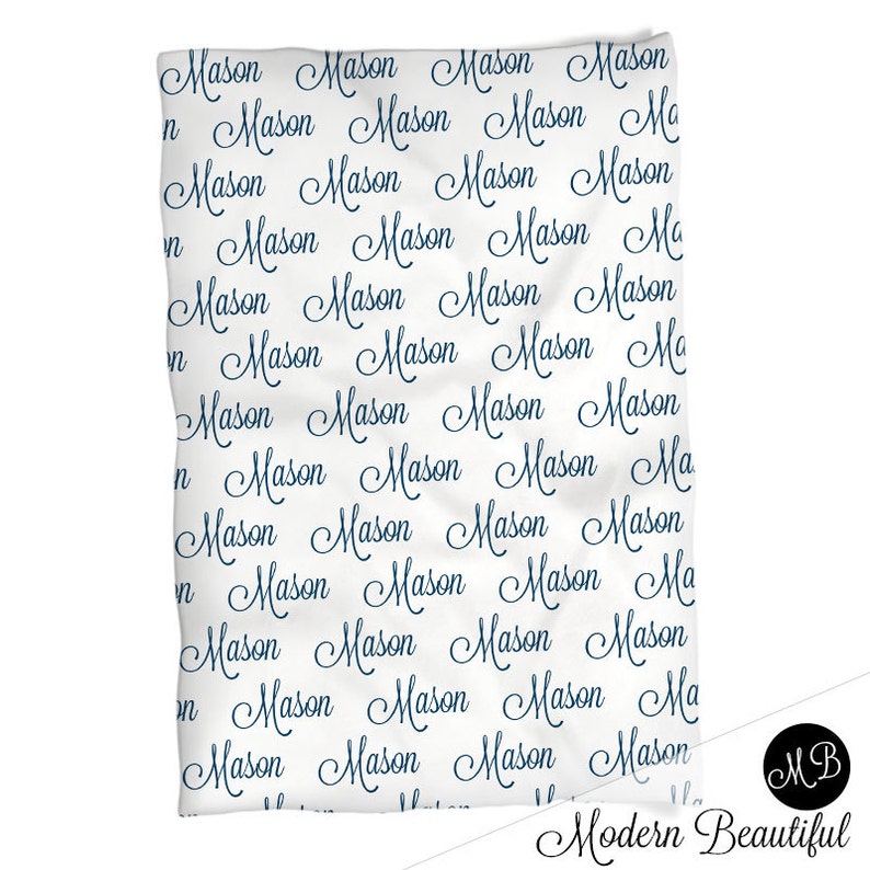 Download Baby boy swaddle blanket personalized name blanket name | Etsy