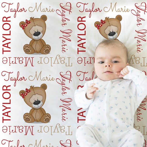 Custom Baby Blanket With Name - Personalized Newborn Gift, 60x80 Inch Soft Blanket For Baby Girls (Machine Washable) - View #4