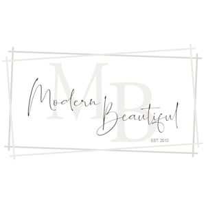 the logo for modern beautiful