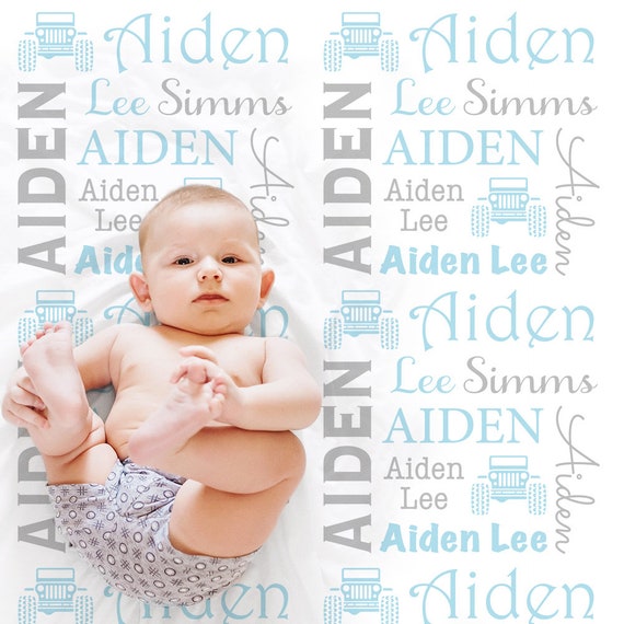Couverture De Bebe De Jeep 4x4 Cadeau Personnalise De Bebe De Etsy