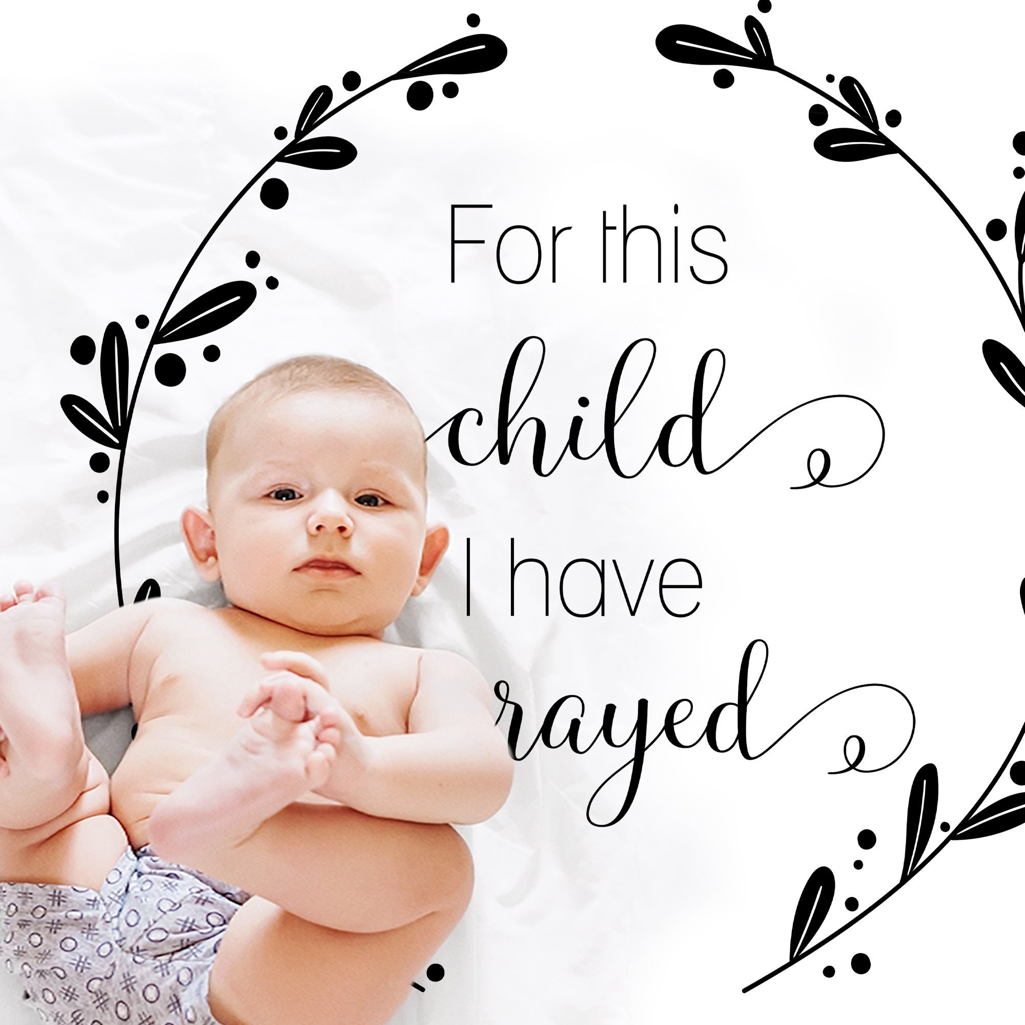 Bible Verse Baby Blanket for This Child I Have Prayed Name Boy or Girls Blanket Bible Verse Baby Gift Samuel 1 27 Baby Swaddle Blanket Etsy Canada