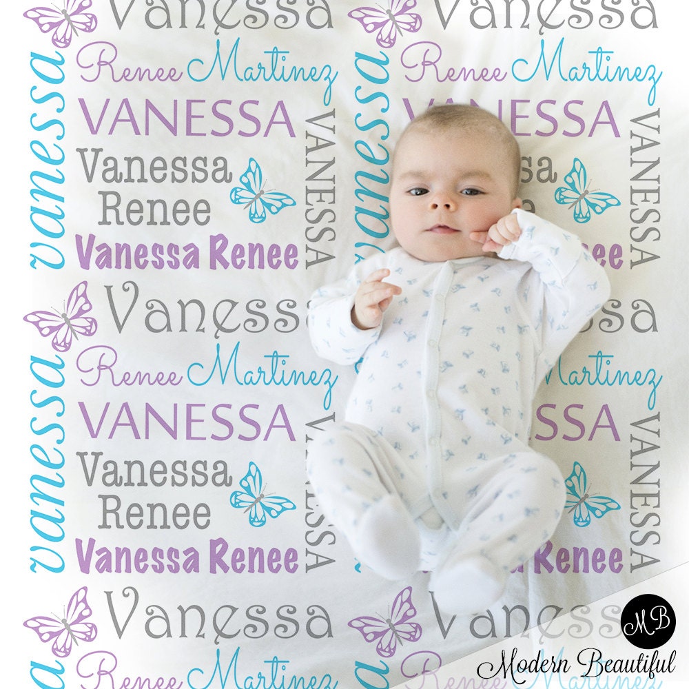 Download Baby girl name blanket swaddling blanket girl blanket | Etsy