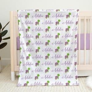 Sea turtle personalized baby blanket, newborn baby girl or boy ocean turtle name blanket, pink sea turtle swaddle baby gift, (CHOOSE COLORS)