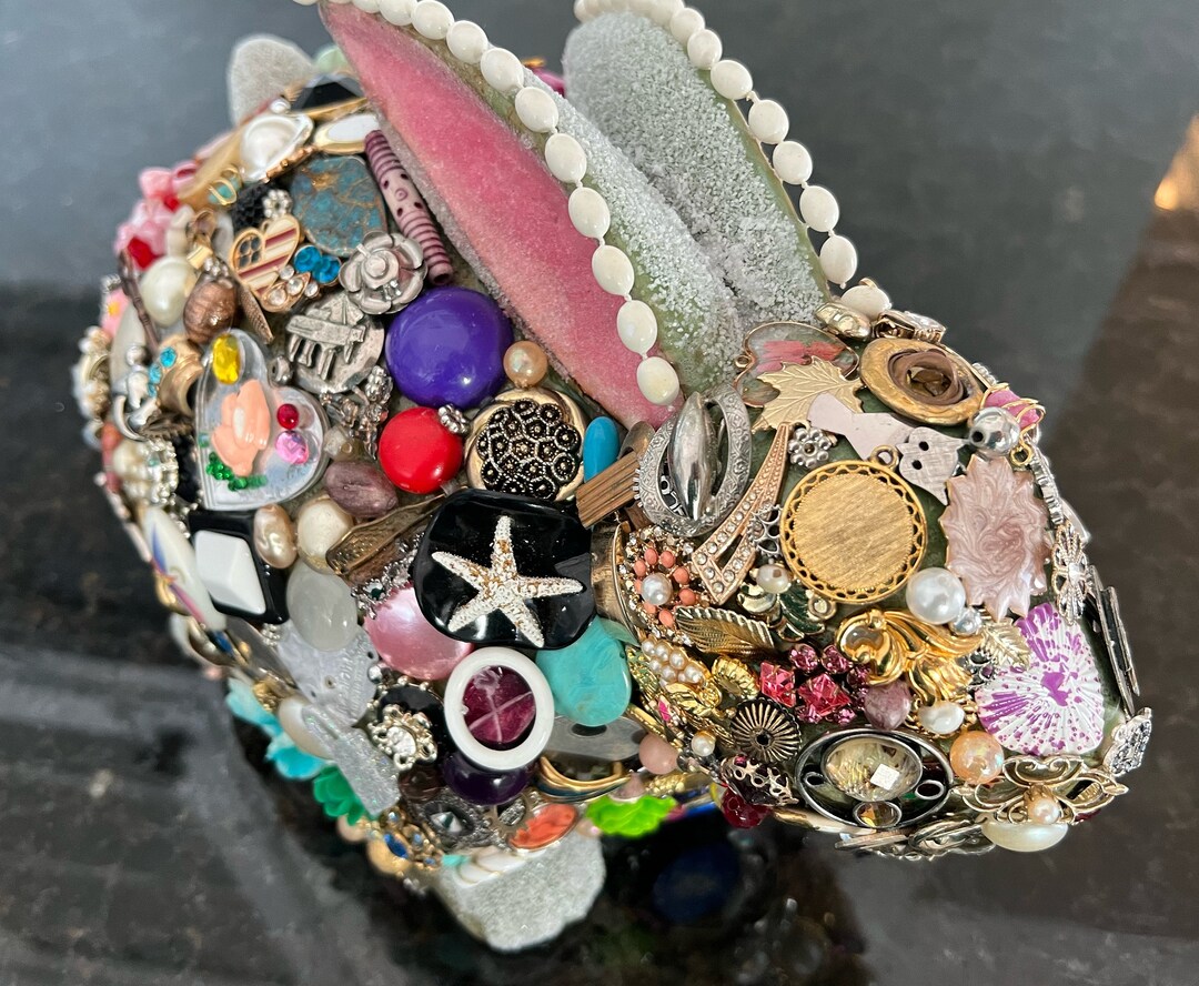Junk Art Rabbit, Centerpiece, Sculpture, Object D’art - Etsy