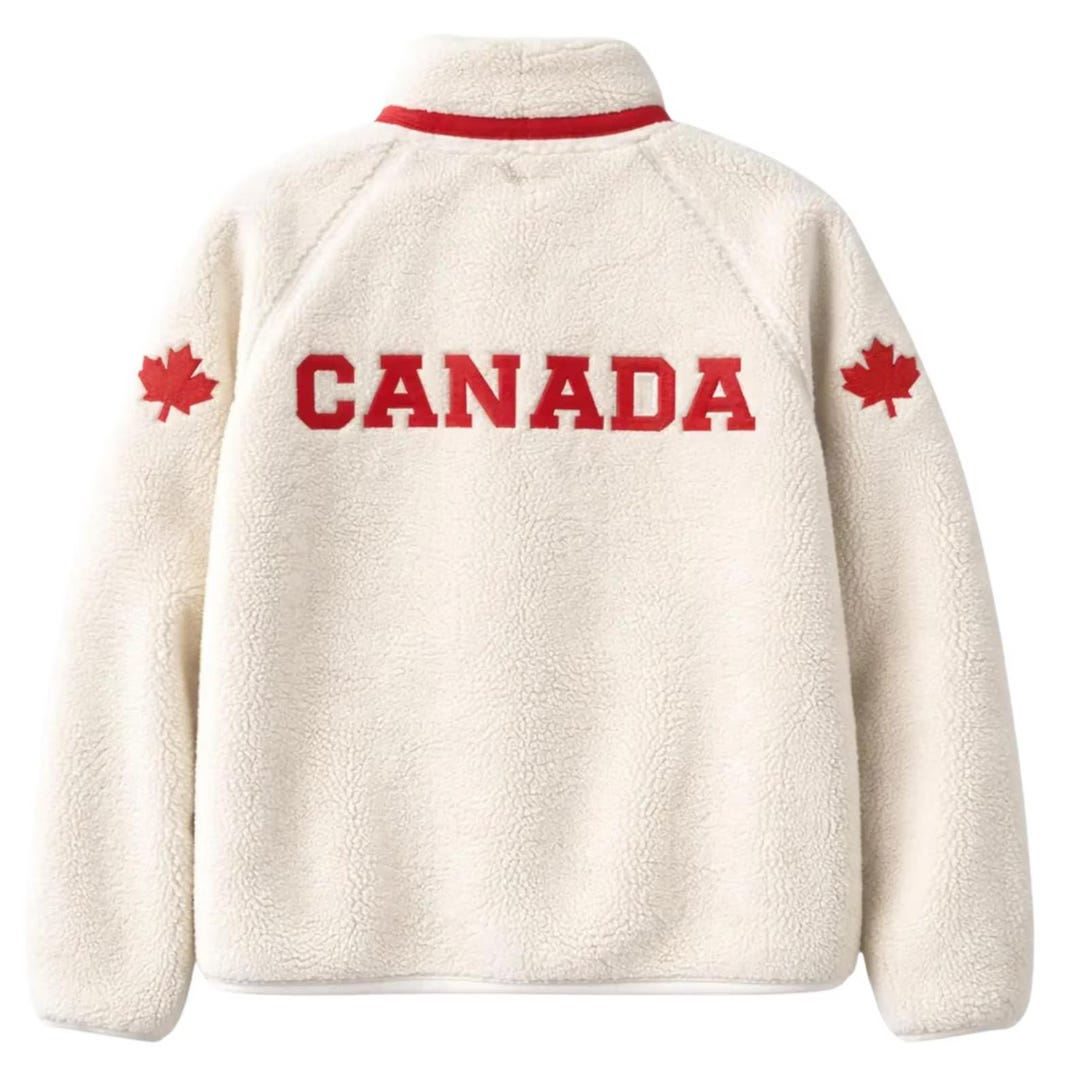 Heated Rivalry Canada Maple Leaf Sherpa Fleece Jacket, Ice Hockey ...