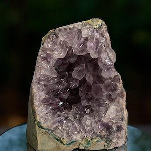 Raw Amethyst Crystal – 591g Natural Purple Quartz Mineral Cluster for Collection & Home Decor