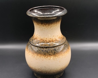 Vintage Scheurich Keramik Fat Lava Textured Ceramic Vase – Earthy Tones