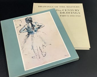 Vintage 1964 Drawings of the Masters: 20th Century Part 1 – Art Book – Plates for Framing,