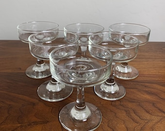 Vintage Coupe Glass Set of 6 – Champagne / Cocktail / Dessert Glasses