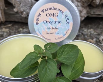 Oregano Healing Skin Balm, Natural Herb Salve