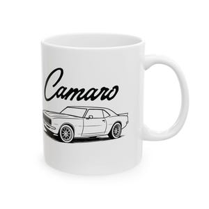 1st Gen Camaro Vintage Camaro Mug Classic Car Lover Gift, Automotive Enthusiast Coffee Cup, Nostalgic Drinkware