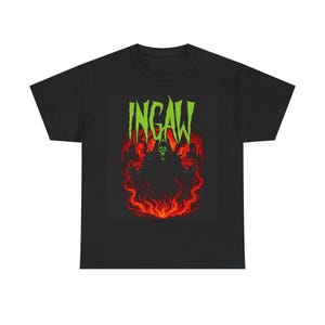 Maglietta INGAW Reaper, perfetta per concerti, abbigliamento metal, Halloween, abbigliamento da strada