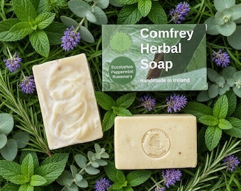 Comfrey Herbal Bath Soap with Rosemary, Peppermint & Eucalyptus  - 130g