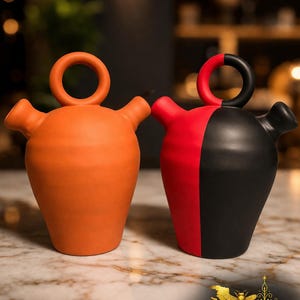Krich 12.5", Clay Water Pot, Krich Ginen, Haitian Vodou