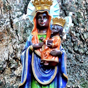 Ezili Dantor Statue / Haitianische Vodou / Haiti / Boran / Madan Lenba / Lwa / Schwarze Madonna